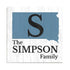 Home State Family Name Sign - Personalized Custom State Design