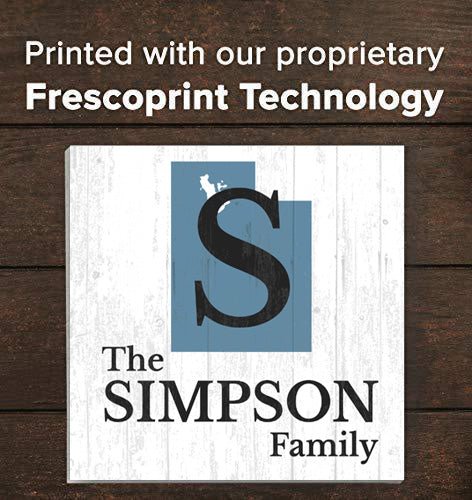 Family Name Sign Home State Custom - Select Your State - 10.5in x 10.5in