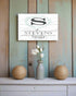 Family Name Monogram Sign - Personalized with Established Date Housewarming or Wedding Gift