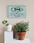 Family Name Monogram Sign - Personalized with Established Date Housewarming or Wedding Gift