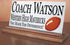 Football Coach Gift Plaque - Personalized Football Team Appreciation Award