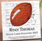 Football Plaque Recognition Award Personalized Senior Season End Gift or MVP