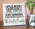 Excuse the Mess Sign - Personalized Funny Farmhouse Style Custom Gift