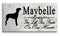 German Pinscher Memorial Stone Personalized Dog Garden Plaque Grave Marker Outdoor or Indoor