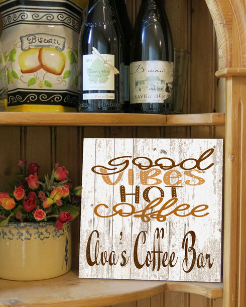 Good Vibes Hot Coffee - Personalized Coffee Lover Gifts