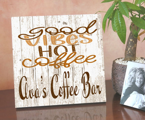 Good Vibes Hot Coffee - Personalized Coffee Lover Gifts