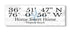 Custom GPS Coordinates Sign – Personalized “Home Sweet Home” Latitude & Longitude Plaque