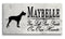 Great Dane Memorial Stone Personalized Dog Garden Rock Grave Marker Outdoor or Indoor