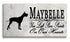 Great Dane Memorial Stone - Custom Personalized Marble Grave Marker