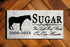 Horse Memorial Stone - Silhouette & Hoofprints - Personalized Marble Plaque