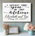 I Would Find You In Any Lifetime Anniversary Gift Sign - Personalized with Names & Date