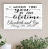 I Would Find You In Any Lifetime Anniversary Gift Sign - Personalized with Names & Date