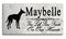 Ibizan Hound Memorial Stone Personalized Garden Rock Grave Marker Outdoor or Indoor