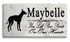 Ibizan Hound Memorial Stone - Custom Personalized Marble Grave Marker