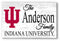 Indiana University Family Name Sign – Personalized Wood Plaque for Alumni or Graduation