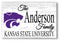 Kansas State Family Name Sign – Personalized Wood Plaque for Alumni or Graduation