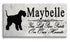 Lakeland Terrier Memorial Stone - Custom Personalized Marble Grave Marker