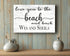 Personalized Beach Love Sign – “Love You to the Beach and Back” | Custom Couple’s Coastal Wall Art