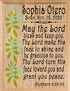 May The Lord Bless & Keep You Plaque PERSONALIZED Baptism Gift for Boy or Girl