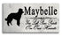 Miniature Poodle Memorial Stone - Custom Personalized Marble Grave Marker