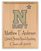 Official Naval Academy Class Year Plaque - USNA New Student or Graduation Gift – Custom Name and Year Solid Wood Sign
