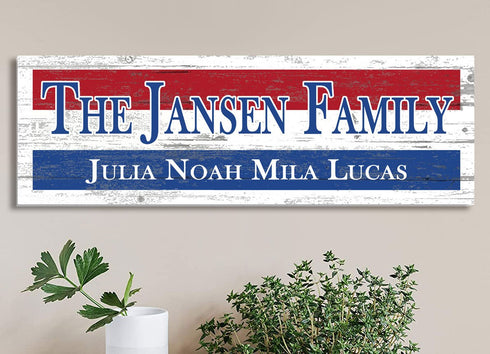 Netherlands Flag Family Name Sign – Personalized Dutch Heritage Gift