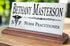 Nurse Practitioner Desk Nameplate - Personalized Solid Marble NP Name Plate Gift
