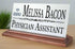 Old Dominion University Desk Nameplate – Custom Marble Name Sign with Title