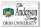 Ohio University Family Name Sign – Personalized Bobcats Wood Plaque