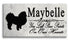 Pekingese Memorial Stone - Custom Personalized Marble Grave Marker