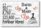 Personalized 1 Year Anniversary Gift Sign – Custom Couple’s Names | Solid Wood Plaque