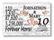 Personalized 10 Year Anniversary Gift – Custom Couple’s Names | Solid Wood Plaque with Countdown