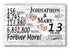 13th Anniversary Gift - Personalized Wood Sign for Husband, Wife or Couple - 13 Year
