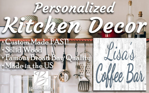 Personalized Coffee Bar Sign