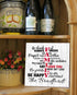 Family Rules Sign - Personalized Custom Family Name Farmhouse Decor