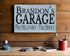Personalized Garage Sign - Custom Man Cave Wooden Decoration with Name