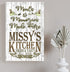 Personalized Kitchen Signs With Custom Name