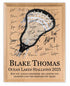 Lacrosse Award Plaque - Custom Signable Team Gift - Solid Wood