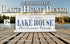 Lake House Sign - Personalized with Family Name and Established Date