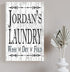Personalized Laundry Room Signs - Wash Dry Fold - Choose Your Design
