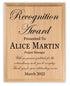 Personalized Recognition Award Plaque – Custom Appreciation Gift for Team Members