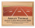Track Award Plaque – Recognition Trophy for Runners, Seniors & Team Coaches - Custom Signable Gift - Solid Wood