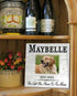 Pet Memorial Photo Plaque – “Paw Prints On Our Hearts” Custom Sign