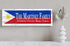 Philippines Flag Sign - Personalized Family Name - Custom Wood Filipino Heritage Gift