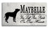 Pit Bull Memorial Stone - You Left Paw Prints On Our Hearts