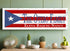 Puerto Rican Flag Sign - Personalized Family Name - Custom Wood Heritage Gift