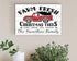 Personalized Red Truck Fresh Christmas Trees Sign - Custom Family Name Holiday Decoration