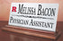 Rutgers University Desk Nameplate – Custom Marble Name Sign with Title