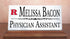 Rutgers University Desk Nameplate – Custom Marble Name Sign with Title