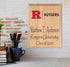 Official Rutgers Class Year Plaque - RU New Student or Graduation Gift – Custom Name and Year Solid Wood Sign